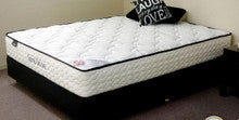 DOUBLE SPINAL DELUXE POCKET SPRING ENSEMBLE WITH BLACK SUEDE BASE (MATTRESS + BASE) - FIRM