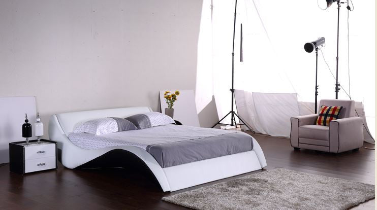 QUEEN MARINA LEATHERETTE BED (G1063#) - ASSORTED COLORS