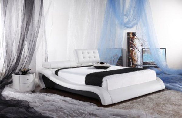 QUEEN (G933#) LEATHERETTE BED - ASSORTED COLOURS AVAILABLE