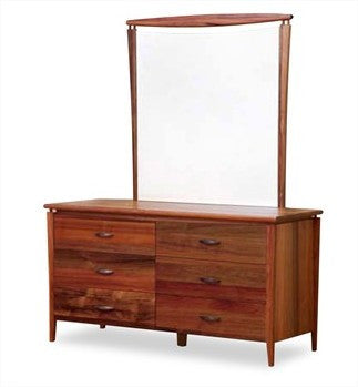 GLENDALE QUEEN 5 PIECE DRESSER BEDROOM SUITE - BLACKWOOD