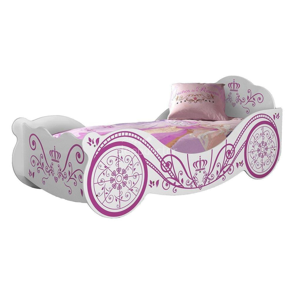 SINGLE SAVANA PRINCESS BED - WHITE