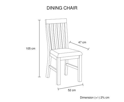 JARVAN (SET OF 2) DINING CHAIR - CLASSIC OAK
