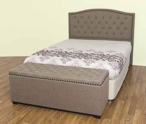 LORA KING BEDHEAD (MODEL 12-5-21-18-1) - OAT BROWN