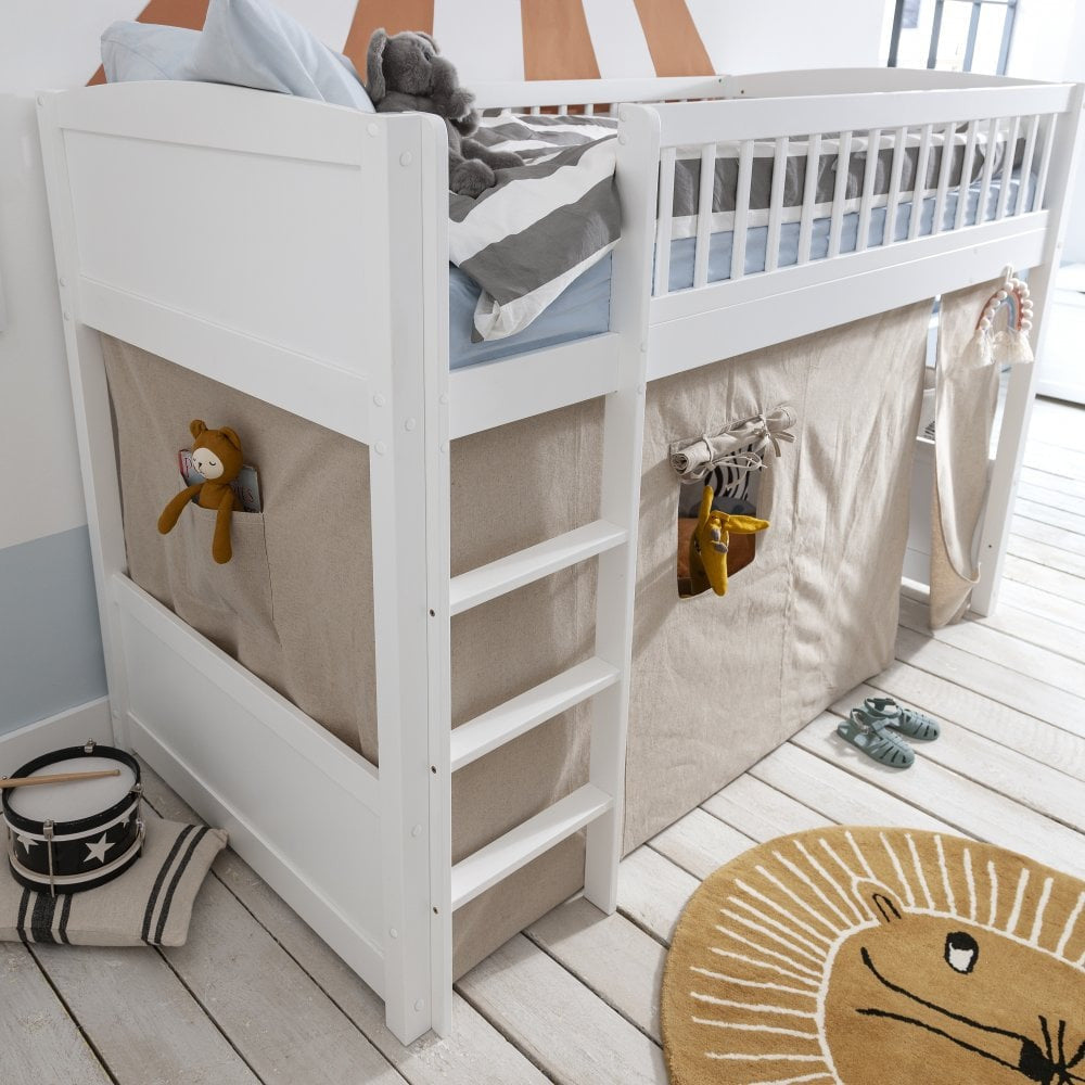 SINGLE LOTTIE PANEL MIDI SLEEPER - WHITE
