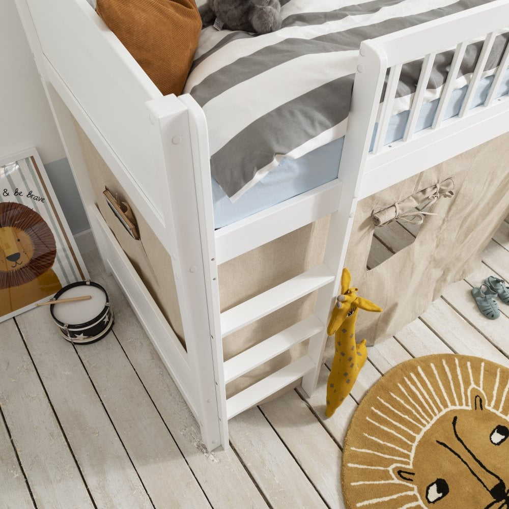 SINGLE LOTTIE PANEL MIDI SLEEPER - WHITE