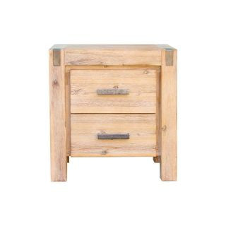 Endlicheri Bedside Table - Oak Or Chocolate