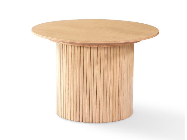 HEATHER SOFA TABLE SET - 400(H) X 600(DIA) - LIGHT OAK