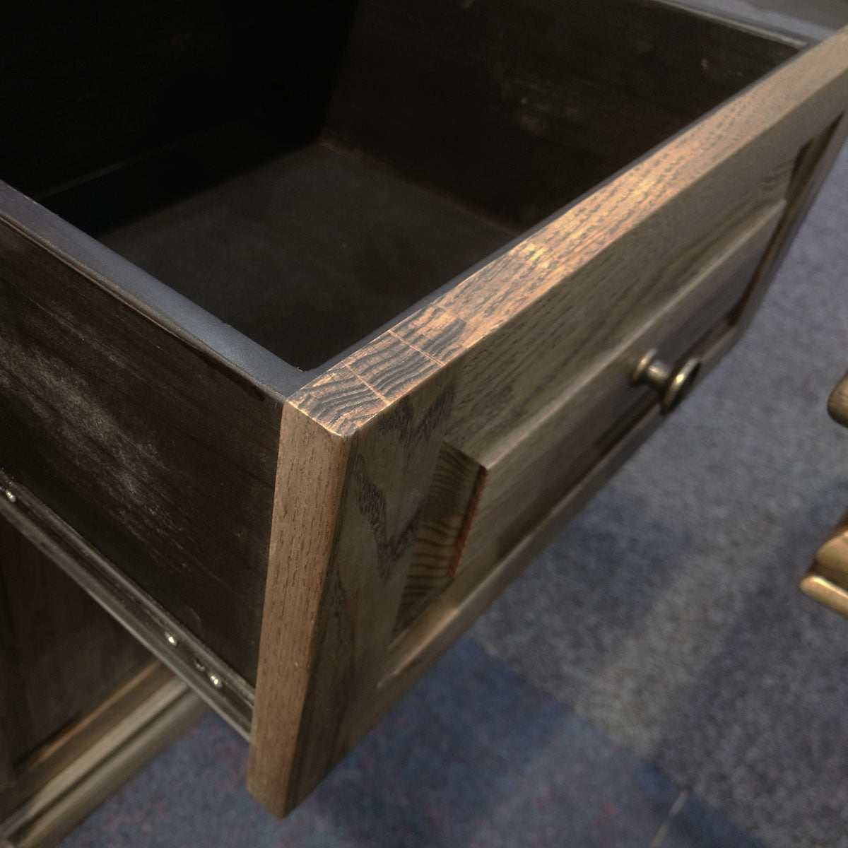 MOSAIC 4 DOOR / 4 DRAWER REAL OAK TIMBER LARGE BUFFET - 2040MM - ASH OAK