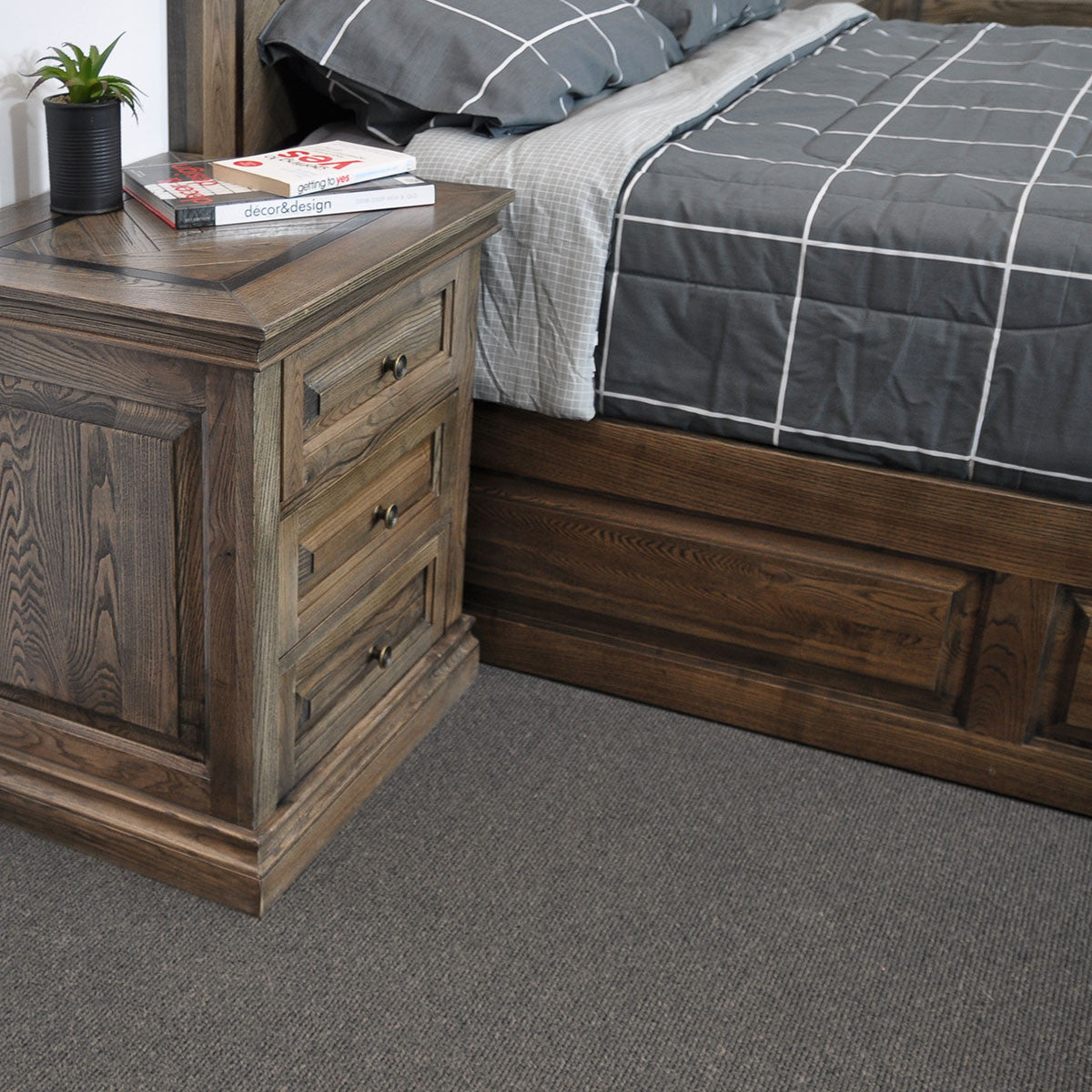 MOSAIC QUEEN 5 PIECE (DRESSER) BEDROOM SUITE - ASH OAK