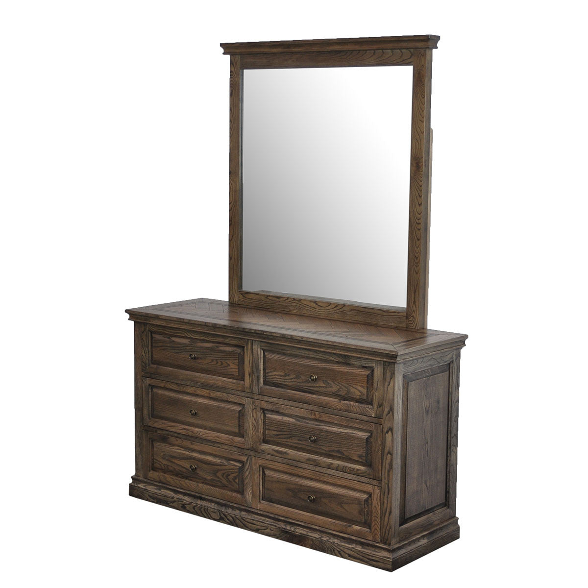MOSAIC QUEEN 5 PIECE (DRESSER) BEDROOM SUITE - ASH OAK
