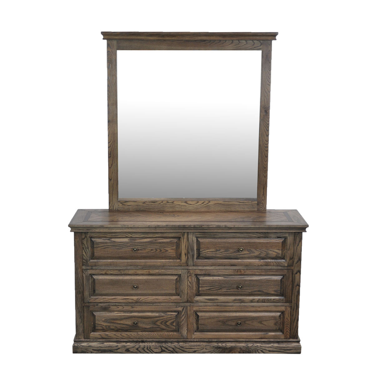 MOSAIC QUEEN 5 PIECE (DRESSER) BEDROOM SUITE - ASH OAK