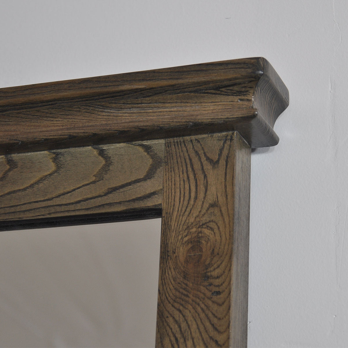 MOSAIC OAK WOOD 6 DRAWER DRESSING TABLE WITH MIRROR- ASH OAK