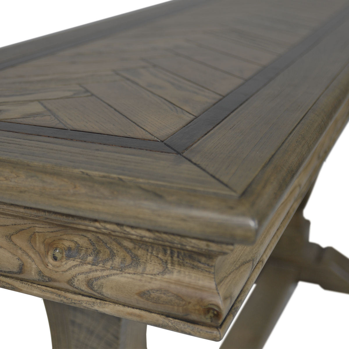 MOSAIC REAL OAK TIMBER 1.8M CONSOLE TABLE - ASH OAK