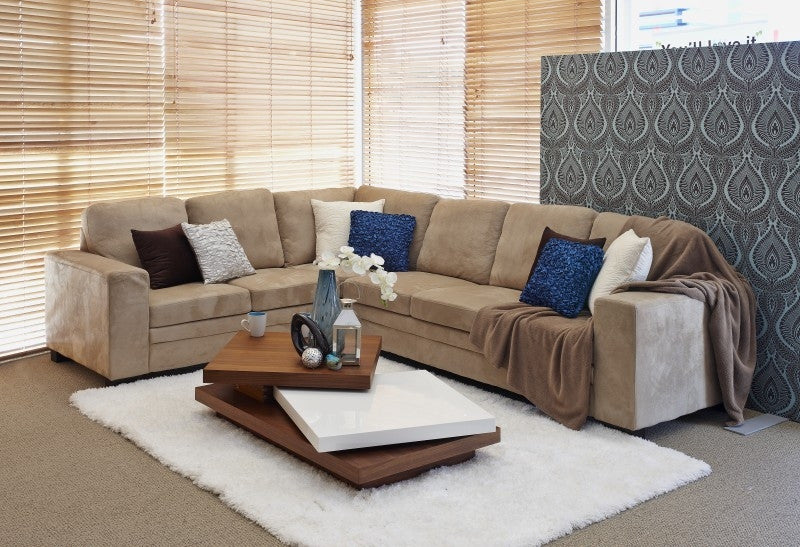 NEWMAN (AUSSIE MADE) 6 SEATER RHF OR LHS MODULAR (YX2011) - ASSORTED FABRICS & COLOURS