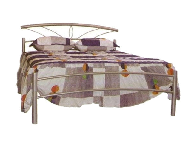 KING SINGLE OPAL METAL BED - ASSORTED COLOURS