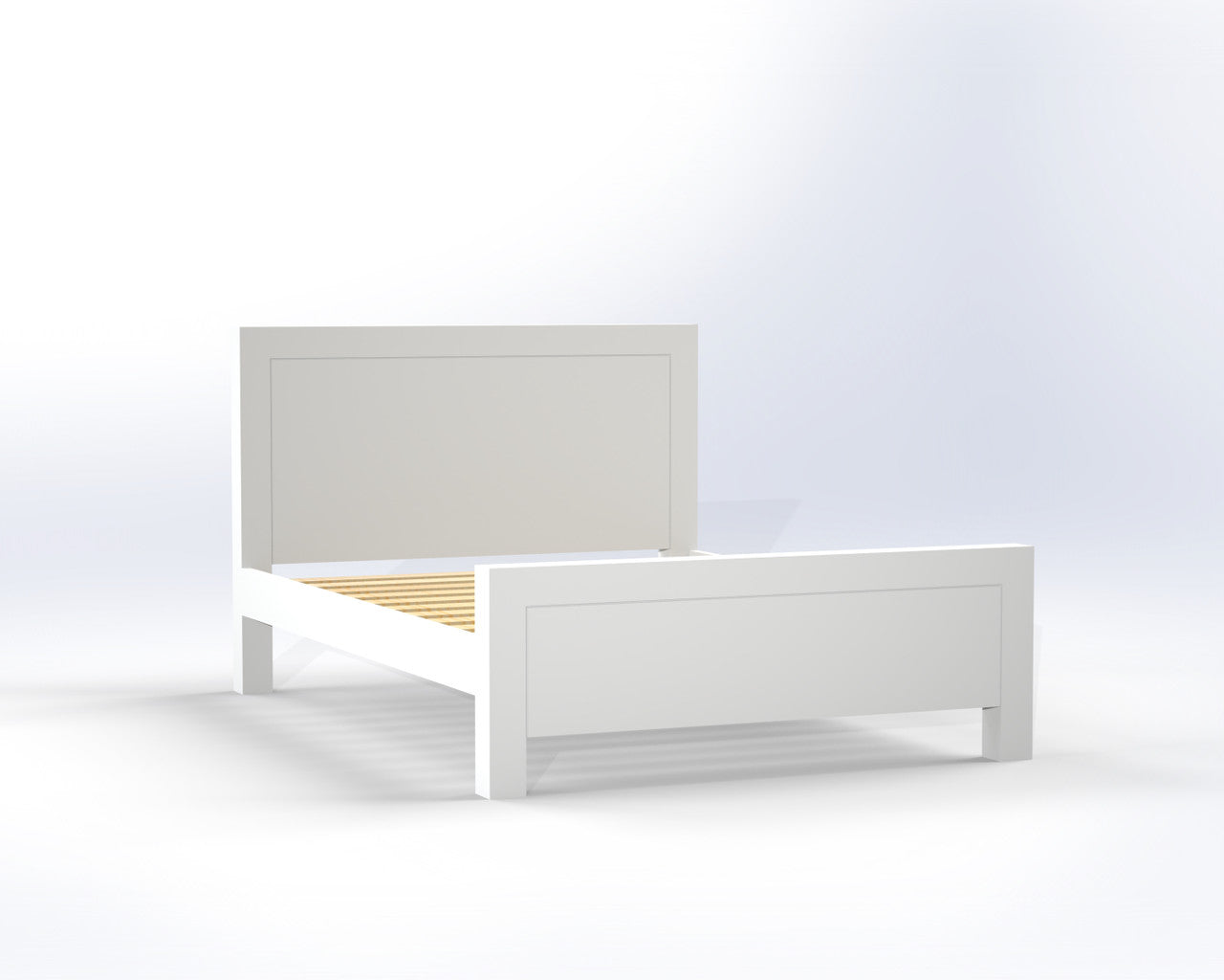 KING SINGLE RETRO (AUSSIE MADE) BED - WHITE, ANTIQUE WHITE, WHITEWASH & BRUSHED COLOUR OPTIONS