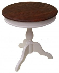 ZIM (DET262) ROUND SIDE TABLE - 2 TONE