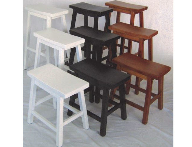 SADDLE STOOL - SEAT: 720(H) - WHITE, TEAK, DARK WALNUT, BUFF/TEAK OR WHITE TEAK