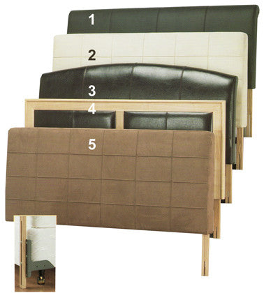 SHEFFIELD (NO. 5) KING SINGLE BEDHEAD - MOCHA