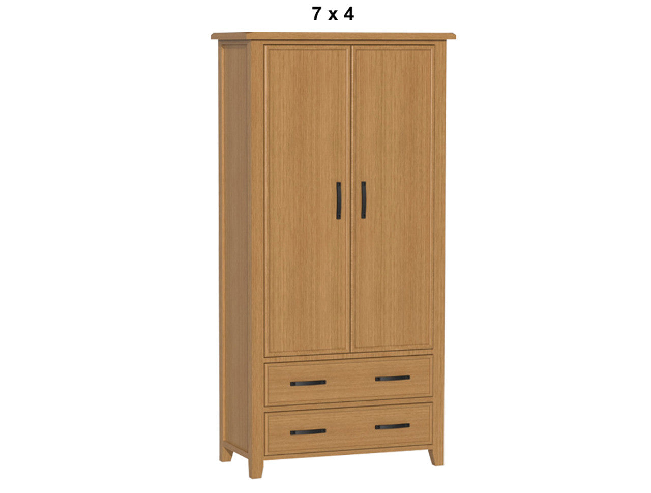 SYDNEYSIDE (AUSSIE MADE) 2 DOOR / 2 DRAWER WARDROBE COLLECTION - ASSORTED STAINED COLOURS - STARTING FROM $999
