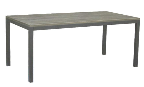 MANGO 1.5M DINING TABLE WITH METAL LEGS -(WOBN-021) - NATURAL DISTRESSED FINISH
