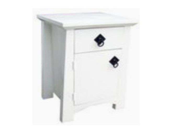 TOKYO (AUSSIE MADE) 1 DRAWER / 1 DOOR BEDSIDE TABLE - 660(H) x 430(W) - PAINTED COLOURS