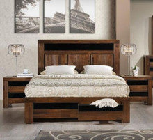 TOLEDO (AUSSIE MADE) QUEEN 3 PIECE (BEDSIDE) BEDROOM SUITE - ASSORTED COLOURS