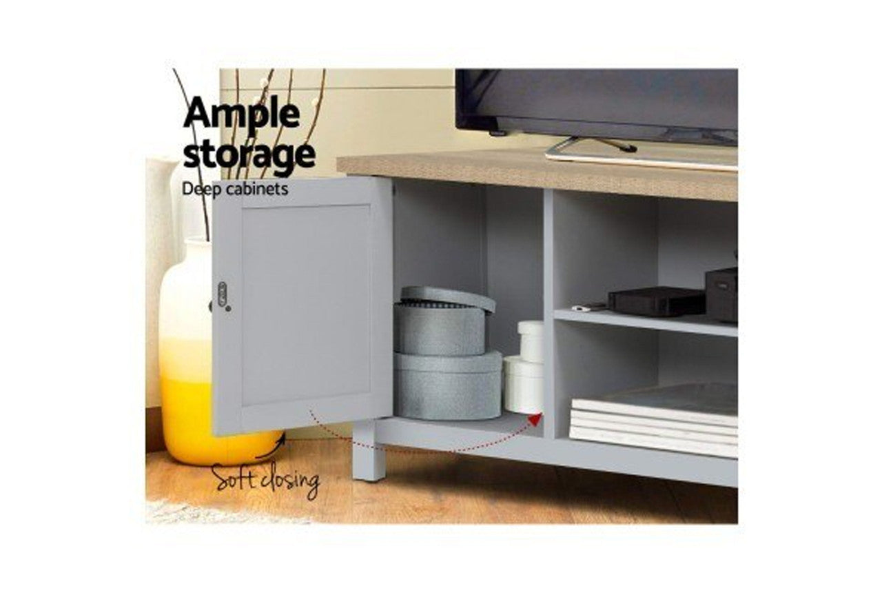 COUNTRY 2 DOOR TV ENTERTAINMENT UNIT - 2 TONE