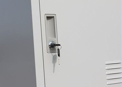 SANTEX (LLIE05) 3 x DOOR SIDE BY SIDE OFFICE/GYM/ SHED/STORAGE /LOCKER - 1140(W) - GREY OR BLACK