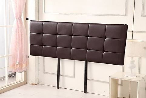 (ING-HB-23 ) KING DELUXE TUFTED LEATHERETTE BEDHEAD - BROWN