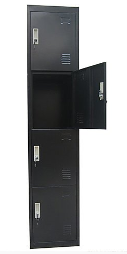 TOPAZ 4 - DOOR STORAGE OFFICE GYM LOCKERS (LLIE13) - 350(W) - BLACK
