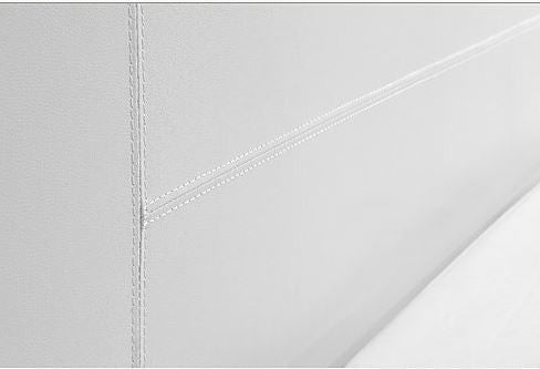 KING SOPHIE (ING-KBFB) LEATHERETTE BED FRAME - WHITE