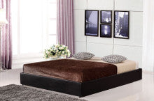 DOUBLE (ING-BE-DOUBLE-BLK) LEATHERETTE ENSEMBLE BED FRAME - BLACK