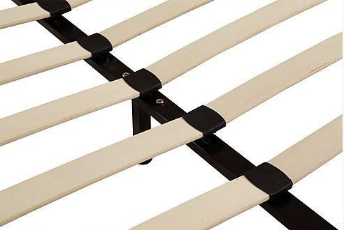 DOUBLE (ING-DBFB-BLACK) LEATHERETTE BED FRAME - BLACK