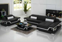 THORPE (G8004F) CHAISE SUITE + COFFEE TABLE - CHOICE OF LEATHER AND ASSORTED COLOURS AVAILABLE