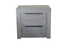 WHITEHAVEN BEDSIDE TABLE - WHITEWASH