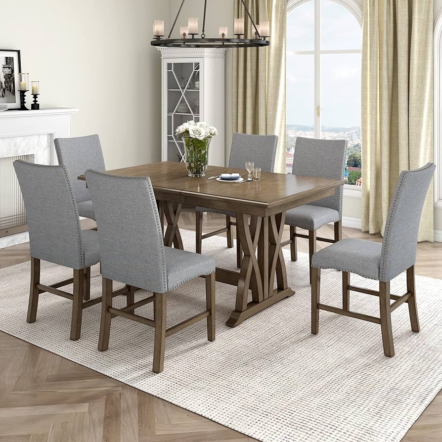 7 PIECE CLASSICAL DINING SETTING