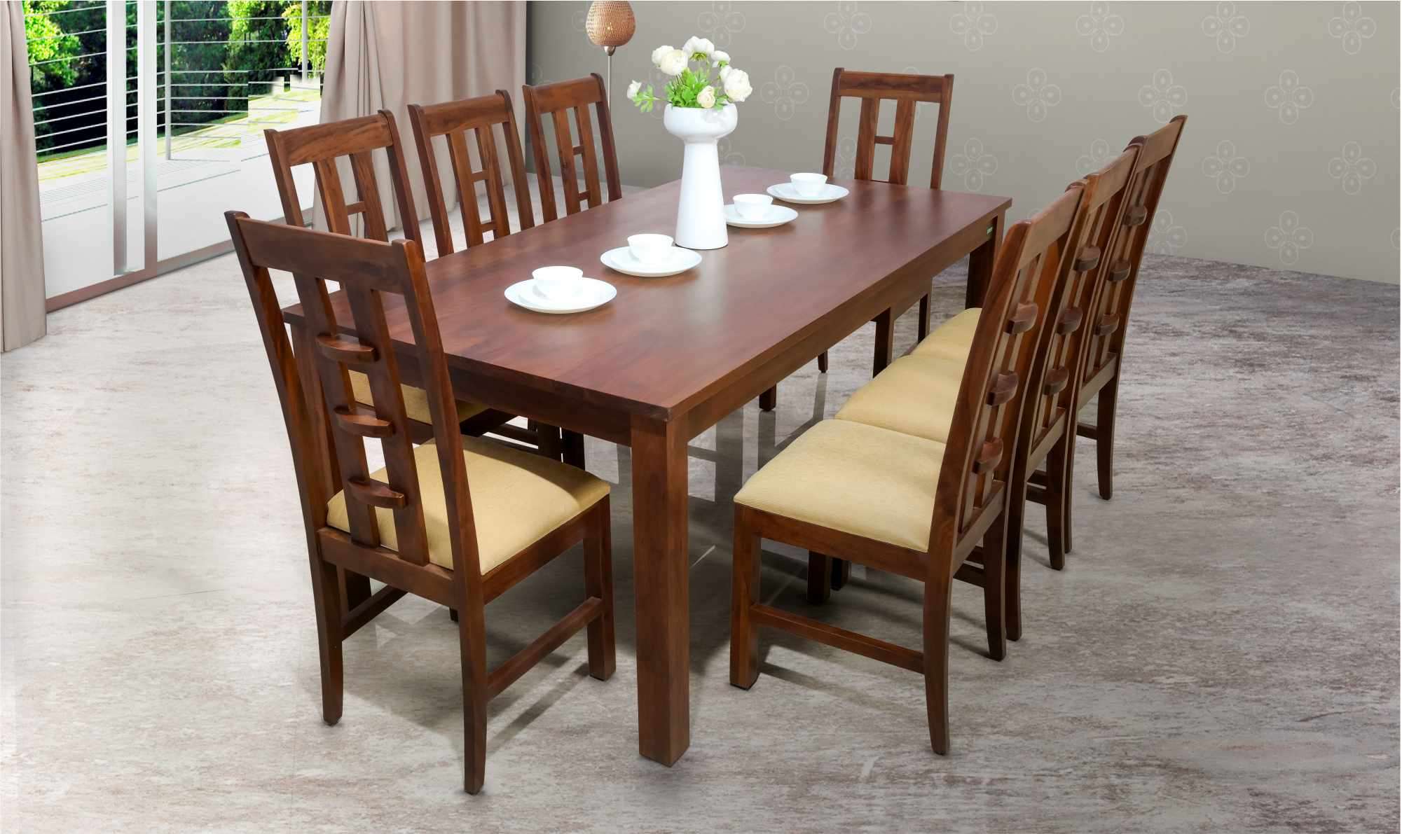 8 PIECE DINING SETTINGS