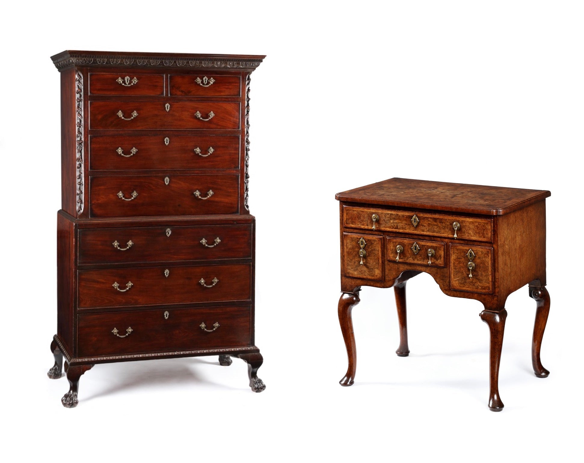 ASSORTED COLOURED TALLBOYS & LOWBOYS