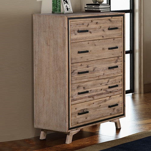 RITTENHOUSE KING 4 PIECE (TALLBOY) BEDROOM SUITE - SILVER BRUSHED