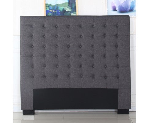 Cilantro Queen Fabric Headboard - Charcoal