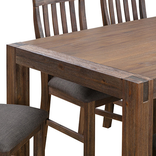 ENDLICHERI 9 PEICE DINING SETTING (WITH 8x DINING CHAIRS) - 2100(W) x 950(D) - OAK / CHOCOLATE