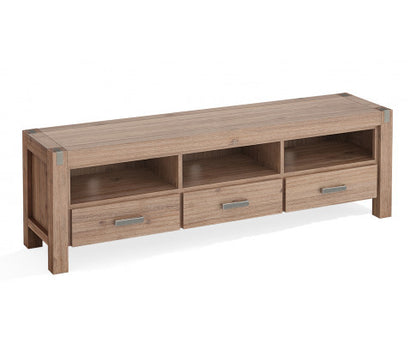 NOWRA 3 DRAWER TV ENTERTAINMENT UNIT - CLASSIC OAK