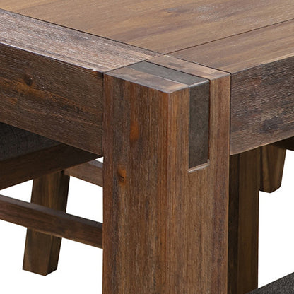 ENDLICHERI DINING TABLE ONLY - 2100(W) x 950(D) - OAK / CHOCOLATE