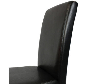 ADALICIA (SET OF 2) WOODEN DINING CHAIRS - BLACK