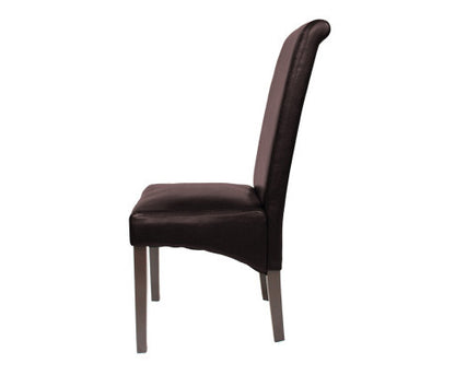 MAEGAN (SET OF 2) WOODEN DINING CHAIRS - BROWN