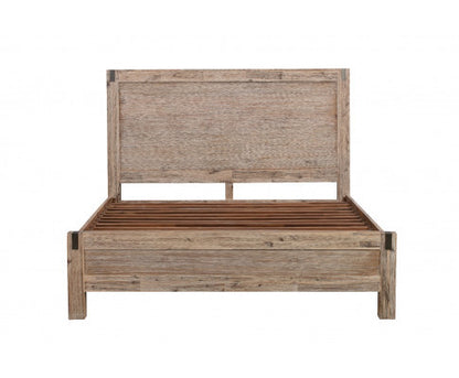 QUEEN LARRY BED FRAME - CLASSIC OAK