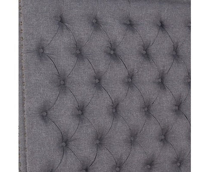 SEAN DOUBLE  TUFTED  FABRIC BEDHEAD - CHARCOAL