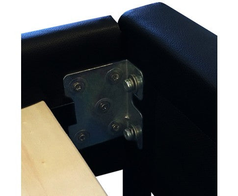 QUEEN JOSHUA LEATHERETTE  BED FRAME - BLACK