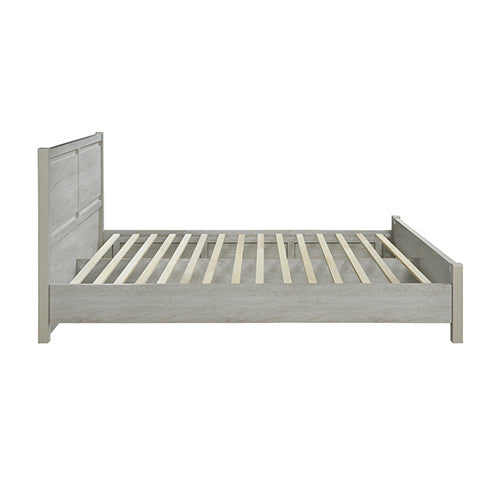 QUEEN VAUGHAN PANEL BED - WHITE ASH